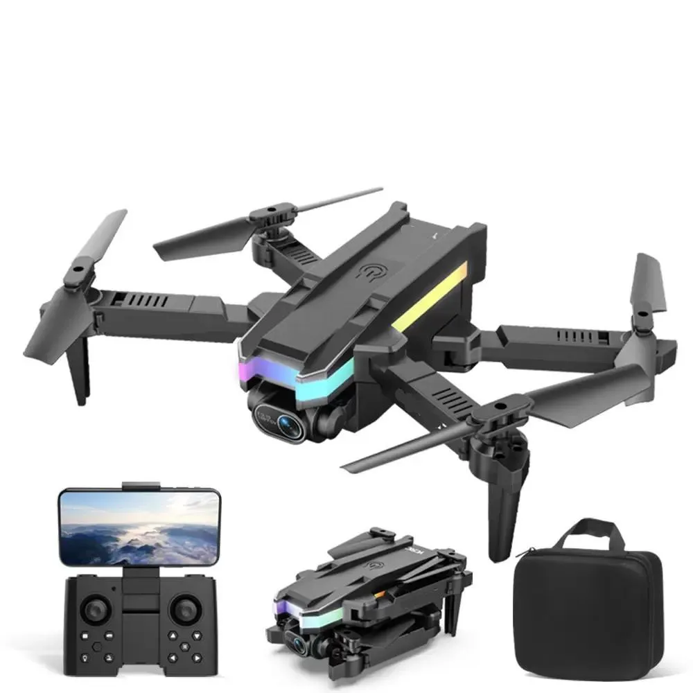 A3ミニインテリジェントUAV 4K HDデュアルカメラ2.4G 4CH折りたたみ可能なRCヘリコプターFPV WiFi PhotographyQuadcopterギフト障害物回避玩具