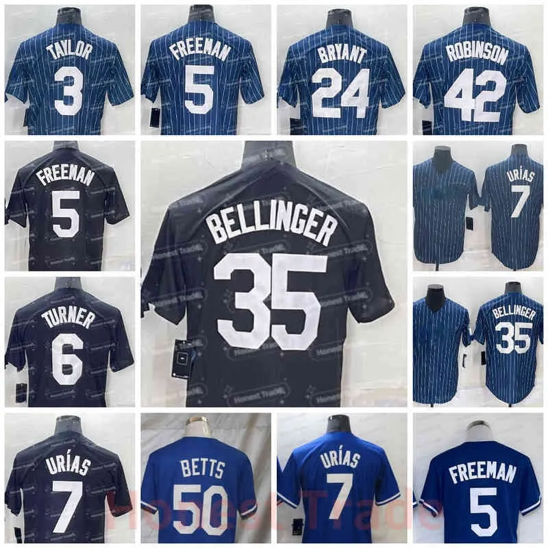 Freddie Freeman Hommes Baseball Jersey Kelly Hernandez Max Muncy Justin Turner Julio Urias Clayton Kershaw Walker Buehler Jackie Robinson Mooki