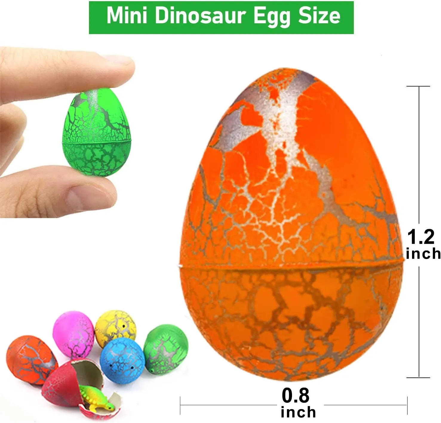 6pcs mignon éclosion magique croissance des œufs de dinosaure ajouter de l' eau croissance dinosaure nouveauté gag jouets pour enfants enfants jouets  éducatifs cadeaux