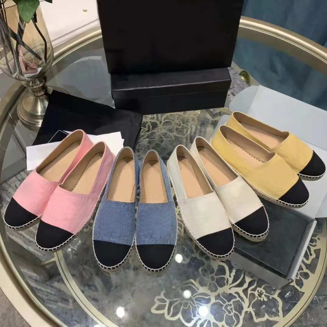 Vrijetijdskleding Schoenen Klassieke Vrouwen Loafers cap teen lente Dames Zomer plat Strand Half Slippers mode Espadrilles Visser canvas Schoen Top Quilty maat 34-42