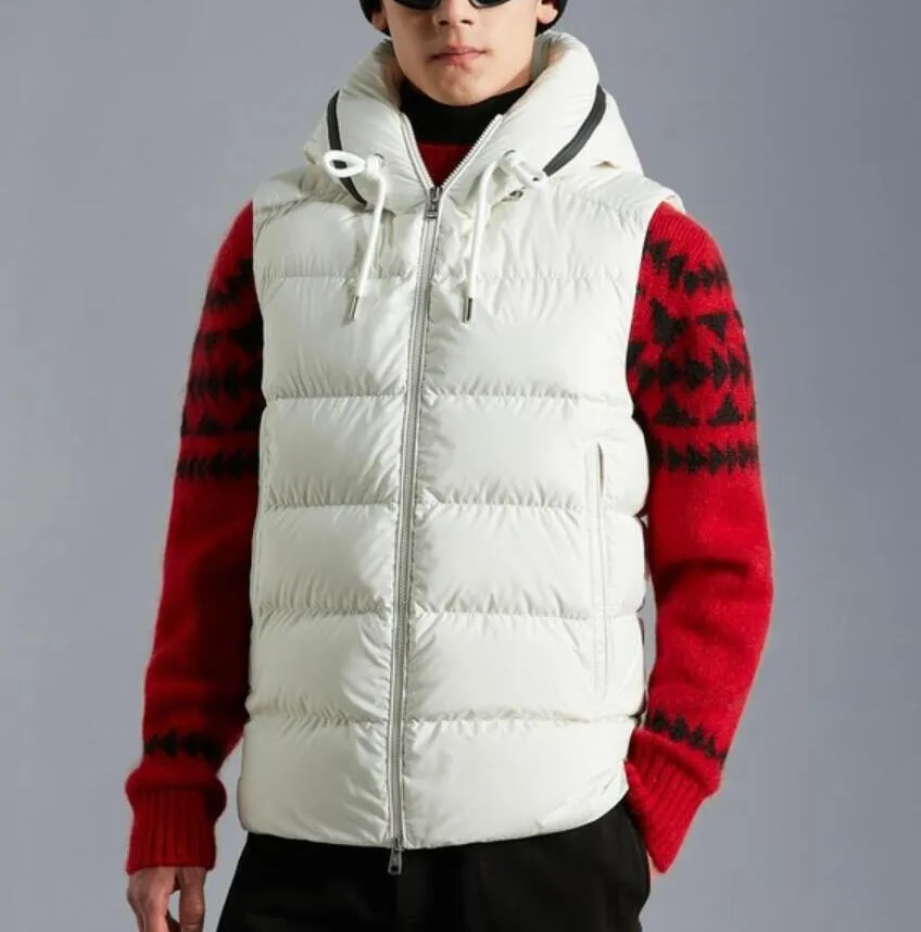 Diseñador para hombres Down chaleco de chalecos calientes chalecos con cartas de insignia para hombres chaleco chaleco de invierno chaqueta sin mangas topador múltiple s-2xl