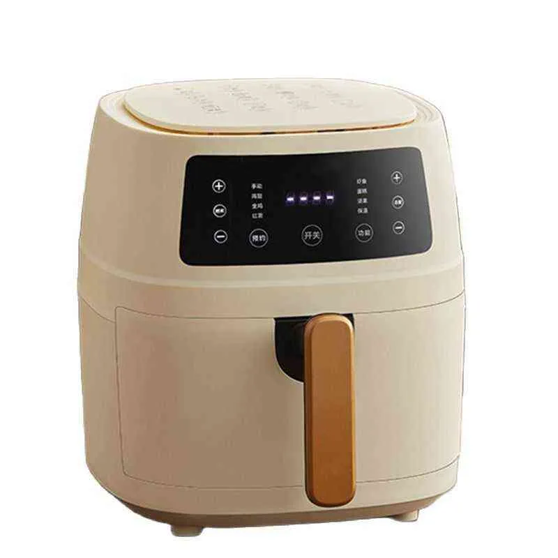 Airfryer 쿠커 Nonstick Air Fryer Electric No Oil Touch 모델 전기 에어 프라이어 오일 6L 디지털 에어 프라이어 T220819