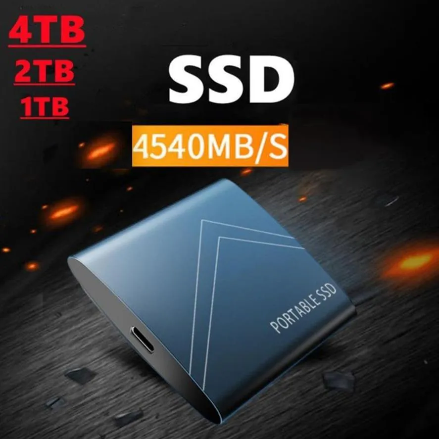 External Hard Drives Portable Mobile Drive 4TB Type-3 1 SSD Solid State Driver 500GB 1TB 2TB Storage Computer For PC Mac243R