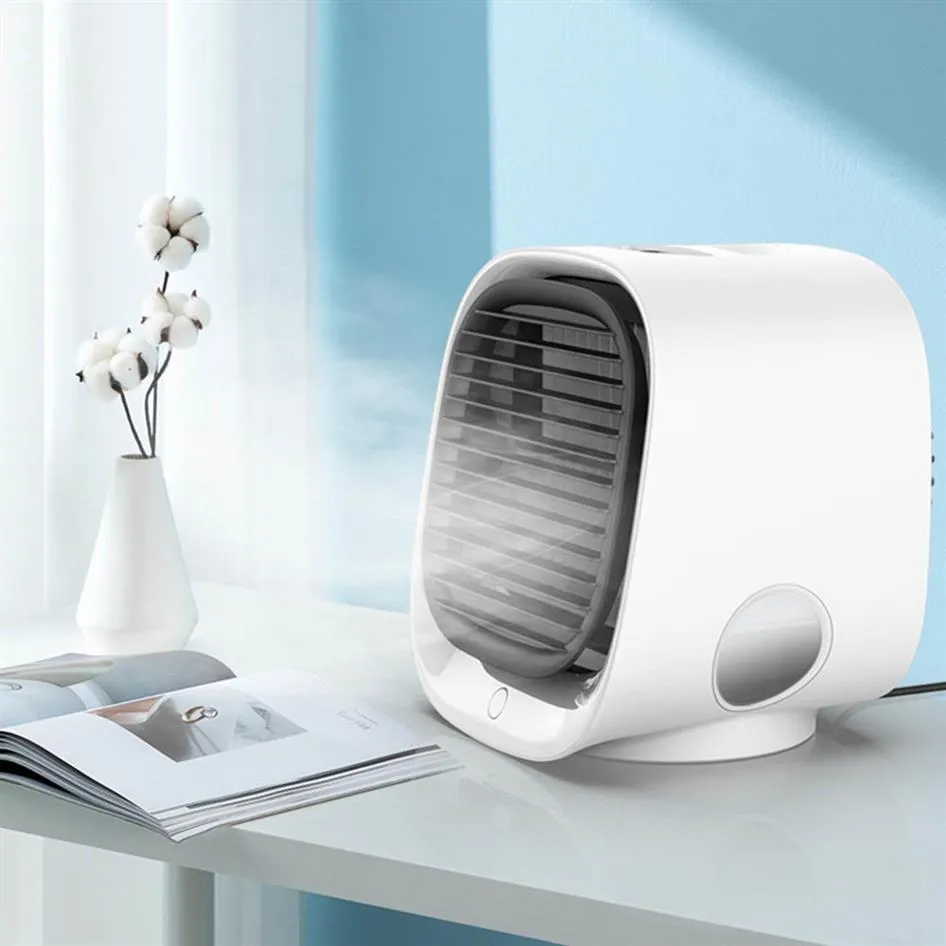 300 ml Mini Tragbarer Klimaanlage 3 Level Conditioning Feuchterreiniger USB -Desktop -Luftkühler -Lüfter mit Wassertank2307