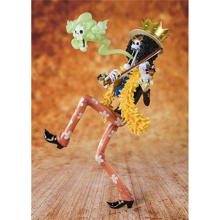 قطعة واحدة 20th Anniversary Brook Action Figure 1 8 Painted Painted Figure Zero anime Ver Brook PVC Figure Toy Brinquedos anime Y200266K