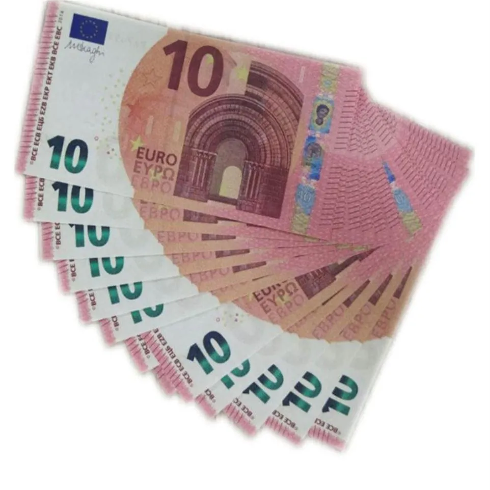 100PCS Set Prank Money Prop Euros Toy Ticket Euro Bill Currency Party Fake Money Children Gift Tickets2689