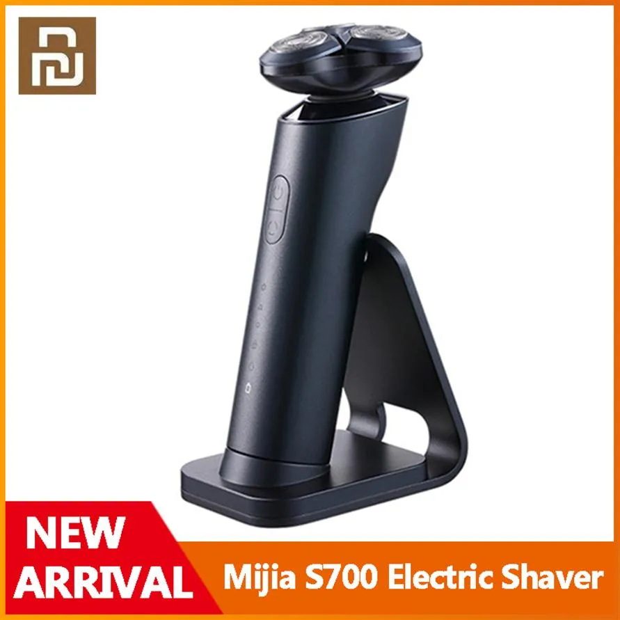 Xiaomi Youpin Mijia Electric Shaver S700 Shavers Electric-Men's Shaving Rechargable Portable Ceramic Blade All Aluminum Body234T