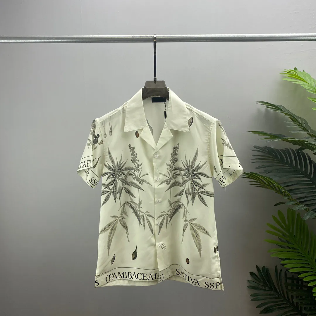 T-shirts pour hommes Col rond brodé et imprimé style polaire vêtements d'été avec street pur coton w1s