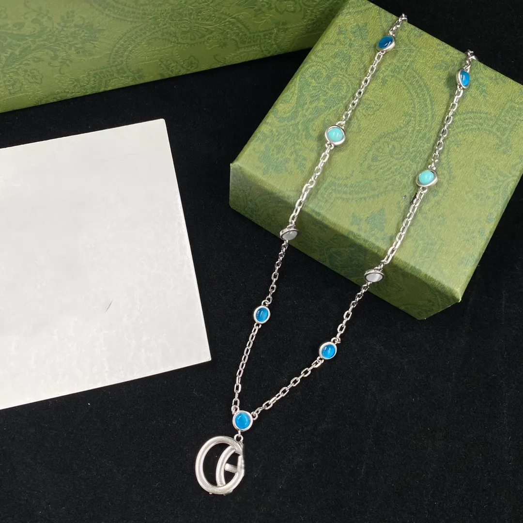 Nytt brevhalsband för unisex toppkvalitet silverpläterade halsband personlighet charm halsband mode smycken leverans