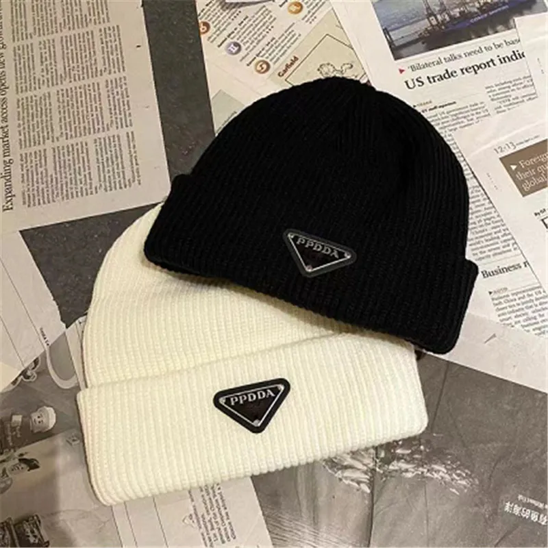 Lüks Beanies Tasarımcı Kış Fasulye Erkek ve Kadın Moda Tasarımı Örme Şapkalar Yünlü Kapak Mektubu Jacquard Unisex Sıcak Kafatası Şapkası