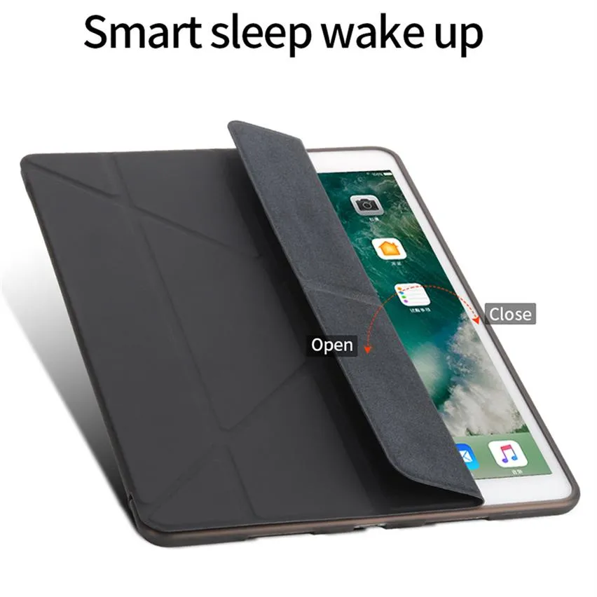 IPad Case Silicone Soft Back For iPad pro10 5 2019 Case ipad23 10 2 mini4 5 Pu Leather Smart Cover Case308o