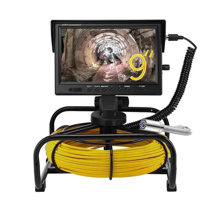 كاميرات أنابيب أنابيب التفتيش الداخلية كاميرا 30M DVR 16GB تحت الماء أنبوب الصناعي الصرف المجاري