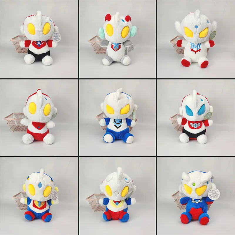 2022 Bichos de pelúcia 20 cm Ultraman bonecas de desenho animado brinquedos de pelúcia para crianças Presentes 31