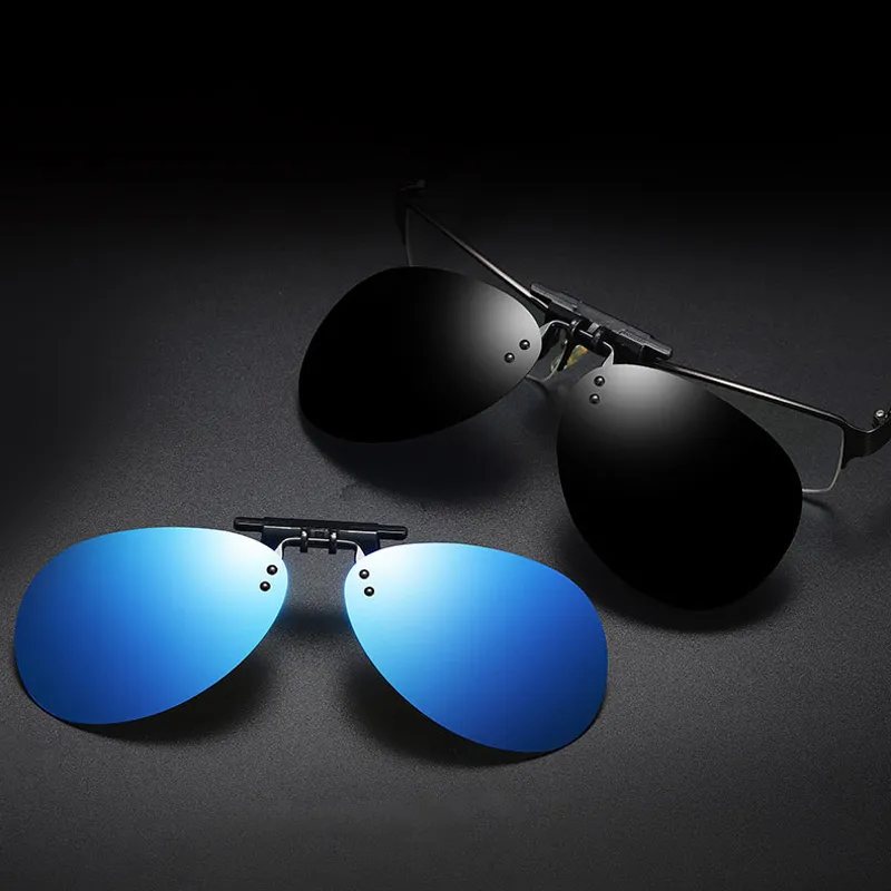 Polarisierte Sonnenbrille Zum Anklippen über Verschreibungspflichtigen Brillen, Für Herren Und Damen, Kompakte Passform, Rutschfest, Silber Verspiegelt, L