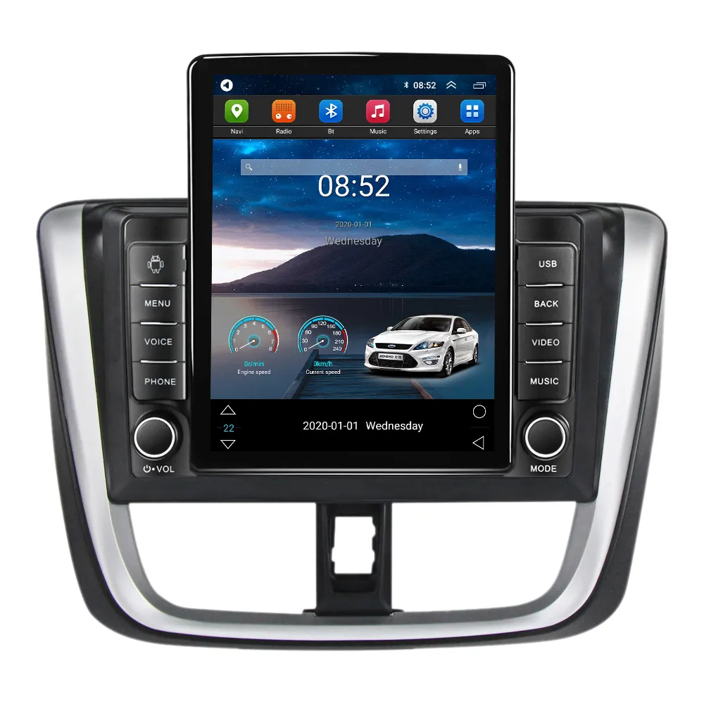 10.1 Android Touch Escreen GPS Video Navi stereo na 2014-2017 Toyota Vios Yaris z Wi-Fi Bluetooth Music Wsparcie USB DAB SWC DVR