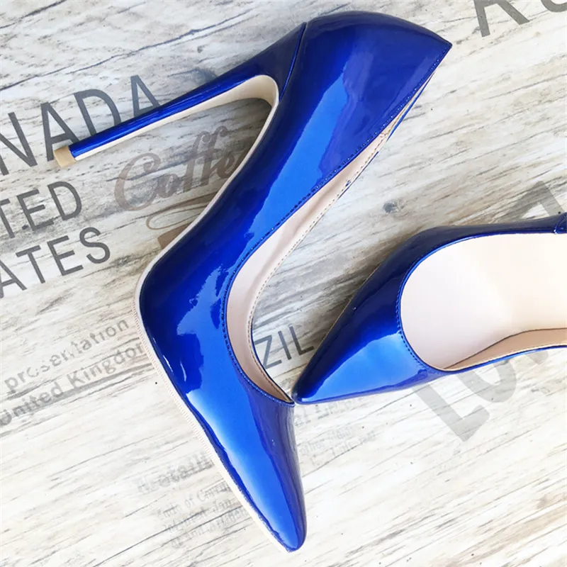 Royal blue shop red bottoms
