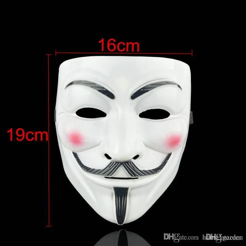 V Party Masks for Vendetta Mask Anonymous Guy Fawkes Fancy Adult Costume Accessory Party Cosplay Halloween Masks