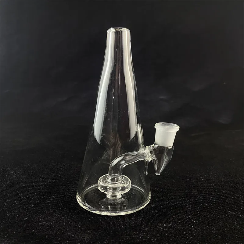 narghilè triangolare trasparente in vetro narghilè DAB rig tubo da fumo 14mm giunto benvenuto su ordinazione