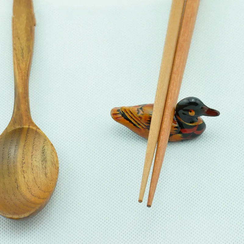 Repose-baguettes en forme d'animal, support de rangement pour baguettes en forme de canard, vaisselle japonaise, décoration
