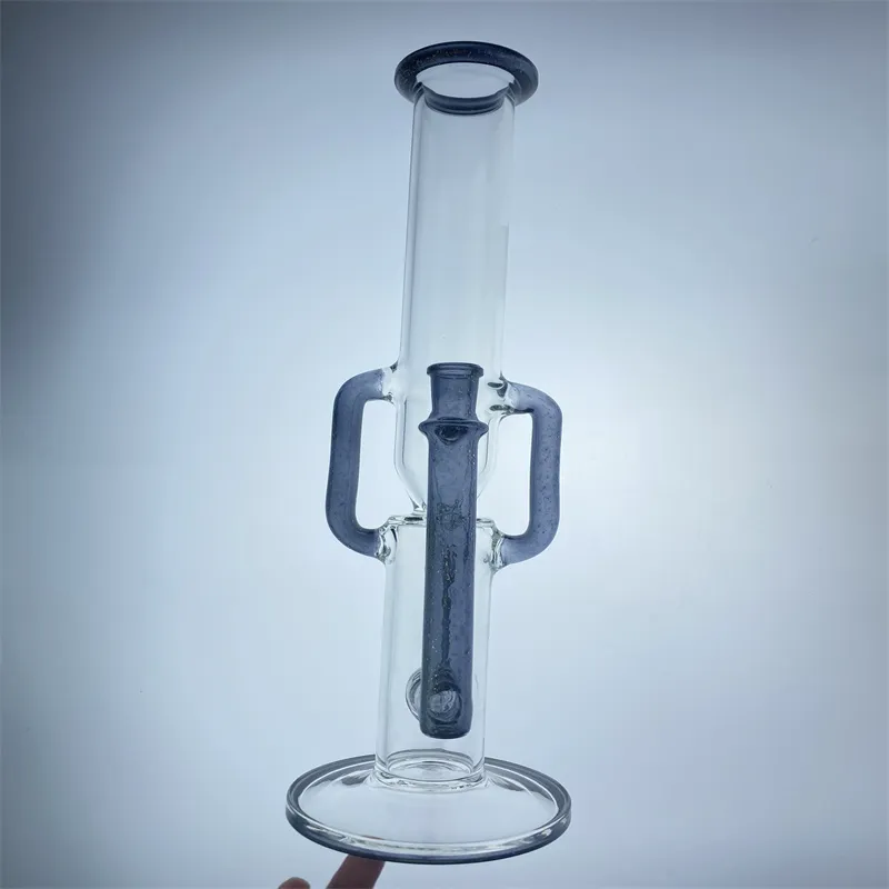 Glazen waterpijp zwart flash recycle bong 17 inch14 mm gewricht schone hoge hoeveelheid