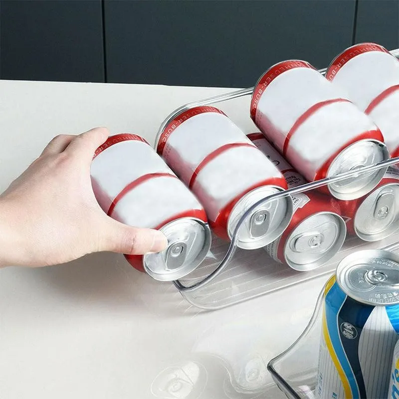 Claro nevera Organizador de almacenamiento de latas de bebida el soporte  para bebidas nevera organizador - China Organizador de la nevera y  Organizador de contenedores precio