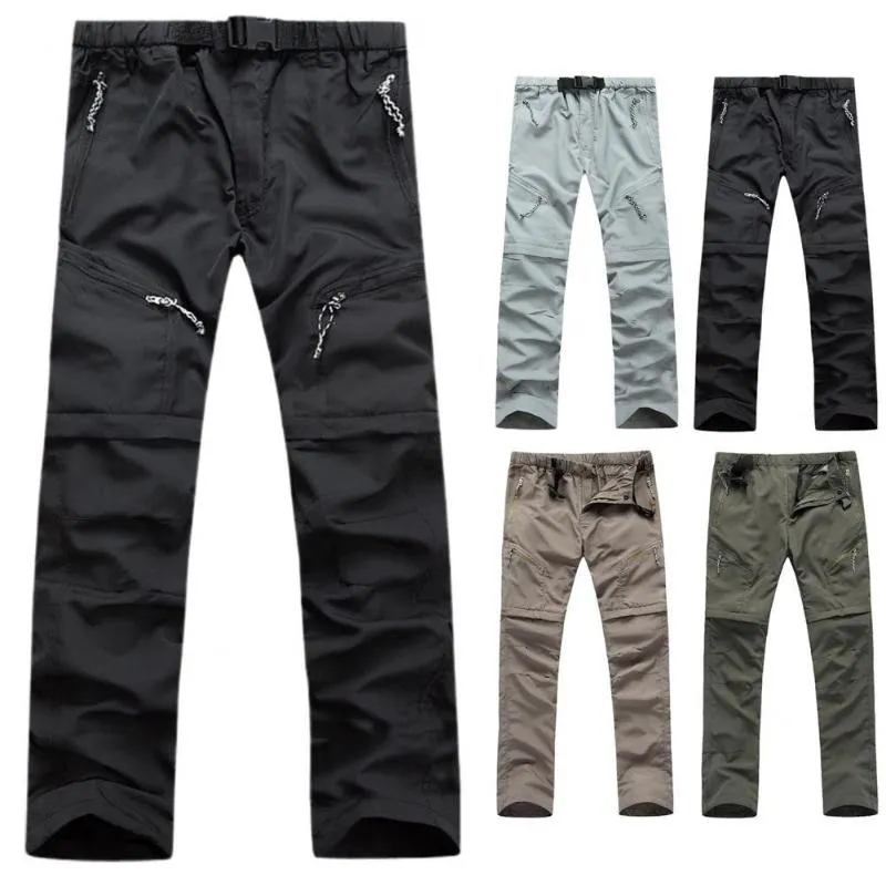 Pantalons pour hommes Vêtements de sport pour hommes Survêtement Pantalon de survêtement slim Pantalon résistant à l'usure Ceinture réglable Pantalon cargo amovible pour hommes