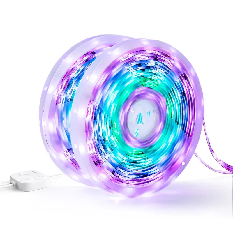 Soundcore BeatLight B32 RGB e fitas de LED Bluetooth coloridas segmentadas Modo de música aprimorado e suporte para PartyCast 10 m