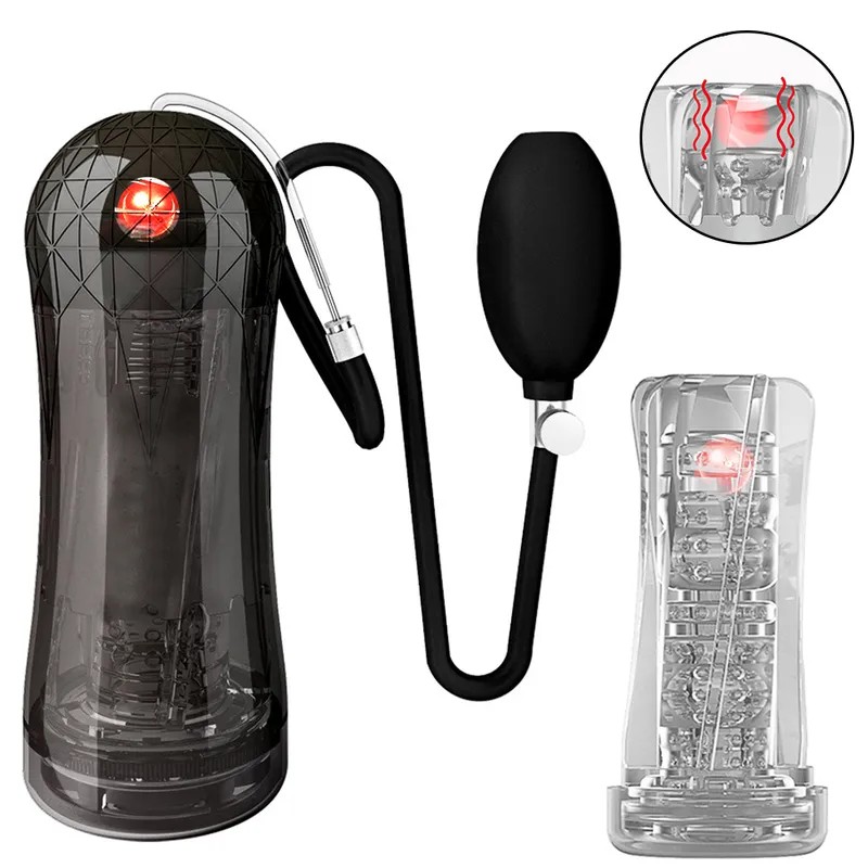 Masturbatoren 3 in 1 Pumpe 3D Real Pussy Vibratoren für Männer Exerc 220823_voghion.com
