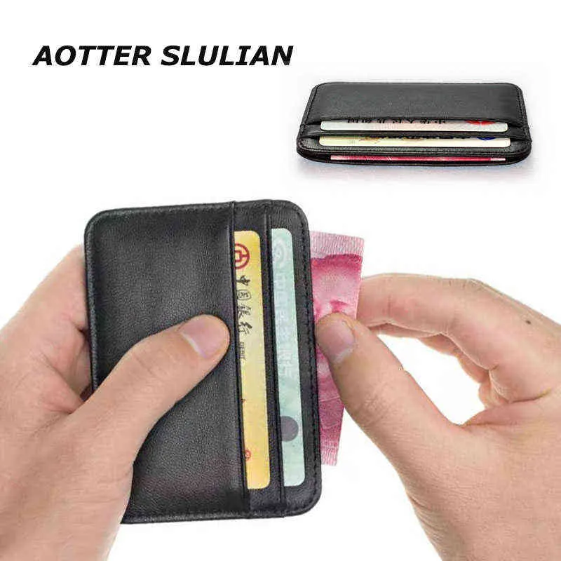 2022 Nouveaux portefeuilles de design Clips d'argent mince pour les hommes Femmes Banque Banque de crédit Carte de crédit Dollar Prix Male Classic Coin Pocket Pocket J220809