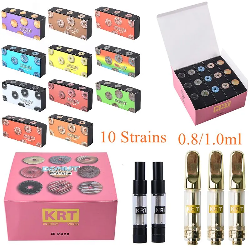 Newest Packing KRT Vape Cartridges 510 Thread Atomizers Glass Tank 0