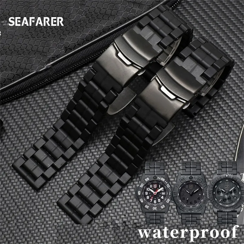 Bracelet Caoutchouc Luminox 24 Mm – Pour Navy Seals 3500 | Bande Originale