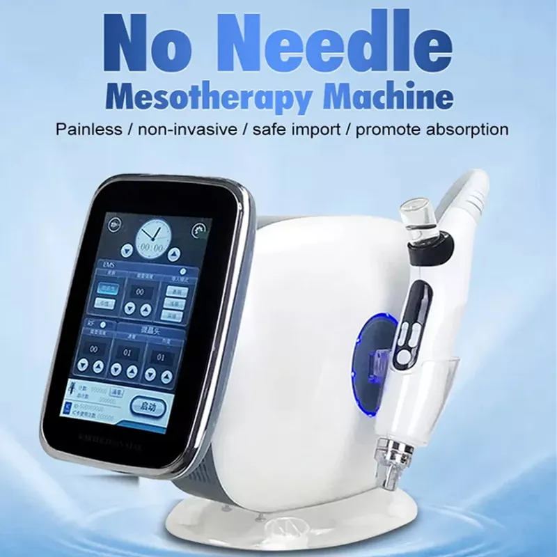 Injector EMS Microneedle RF No Needle Face Lifting Water Injection Anti Aging Salon Device