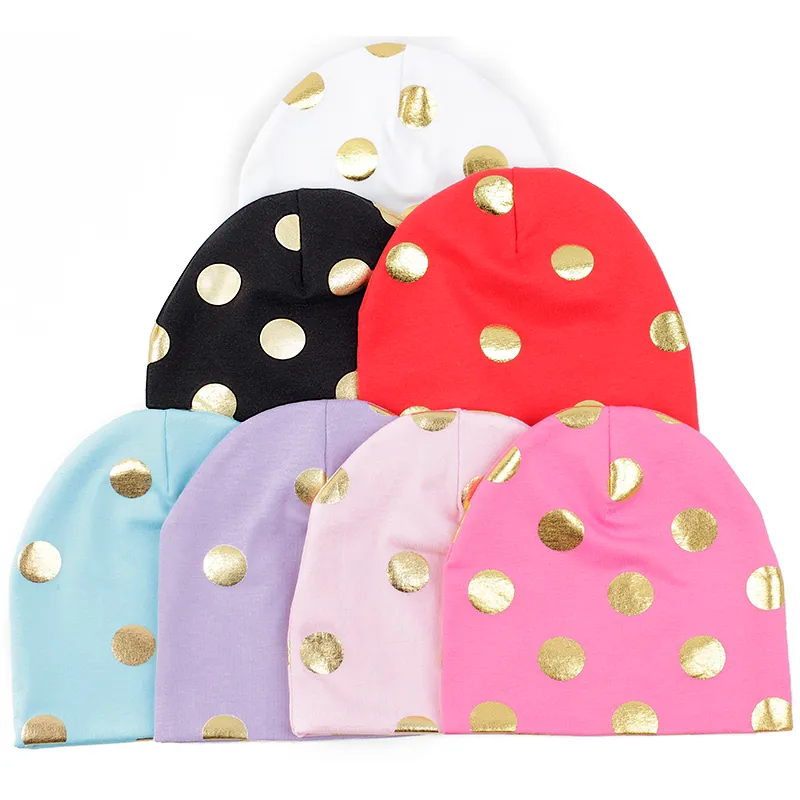 Boinas de bobo de gorro de gorro de ponta de algodão de pontão dourado para anjo para criança inverno algodão quente de 0 a 6 meses de bonnetsberetes casuais de folga de 0 a 6 meses