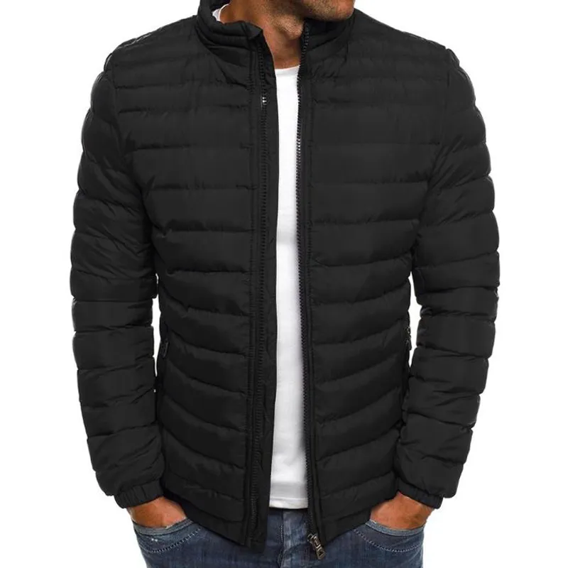 Men's Jackets Winter Man Warm Jacket Packable Light Mens Down Puffer Bubble Ski Coat Quilted Padded Outwear Lightweight Water-Resistant Jack