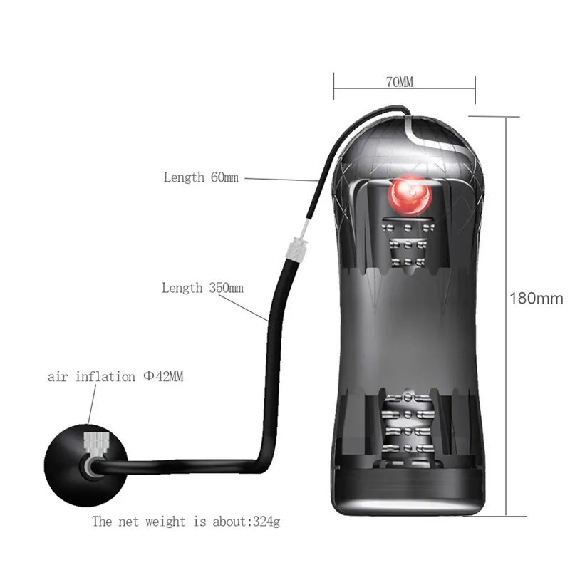 Masturbatoren 3 in 1 Pumpe 3D Real Pussy Vibratoren für Männer Exerc 220823_voghion.com