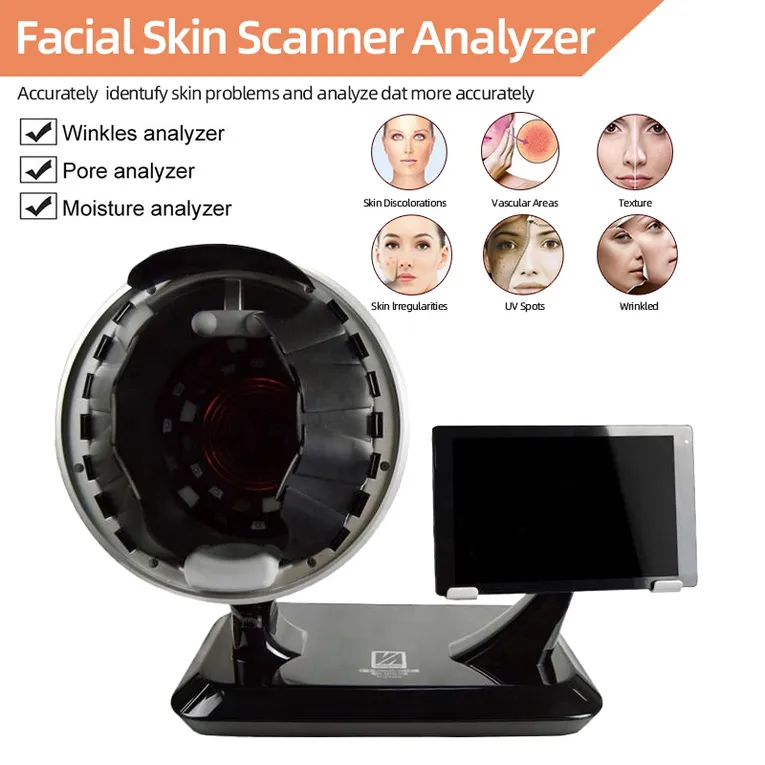 3D Magic Mirror Skin Analyzer With UV Five Spectra For Real Skin Analysis From Salonmachine