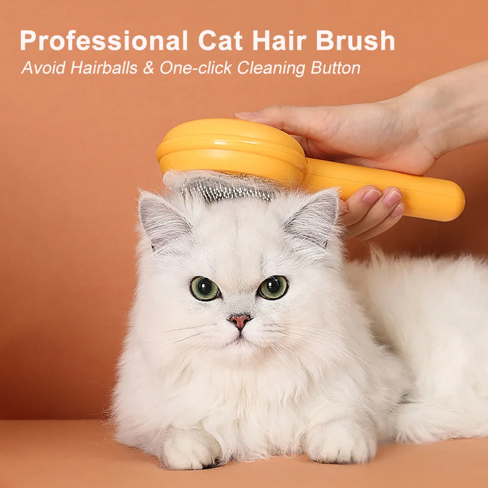 Cat Brush Pet Grooming Brushs Avoid Hairball Loose Hair Remover For Kitten Pets Product Cats Accessories Supplies YF0103