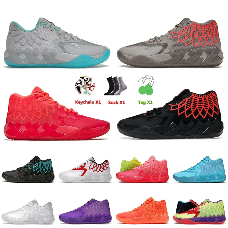 High Quality 2022 OG LaMelo Ball Mens Basketball Shoes Sneakers Rock Ridge Red Black Blast Buzz