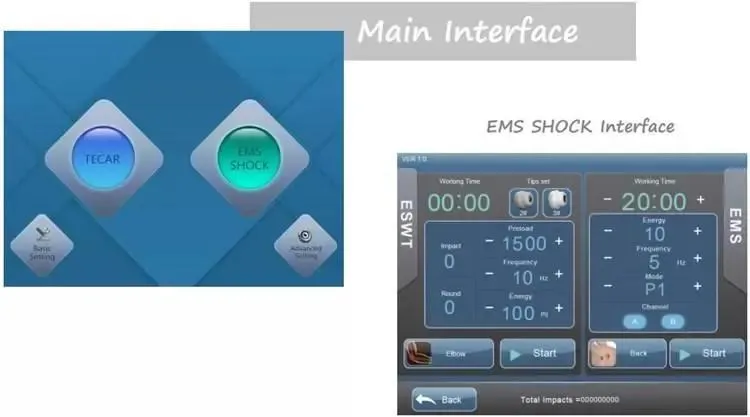 3 in 1 CET&RET Smart Tecar+EMS+Shock Wave Extracorporeal Focused ED Shockwave Therapy For Erectile Dysfunction Shockwave Machine