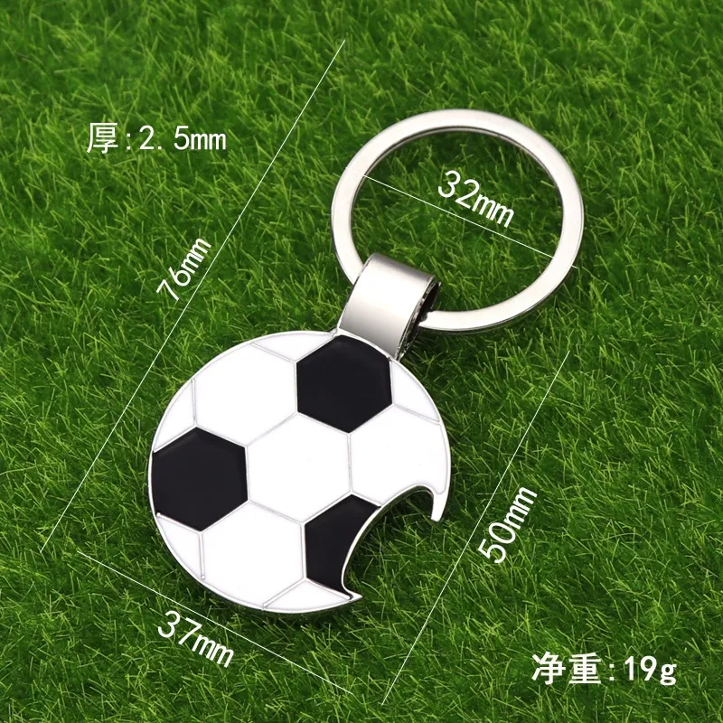 Chaves de Keyring Football Bottle abridor de futebol da Copa do Mundo Chain Chain de Chave