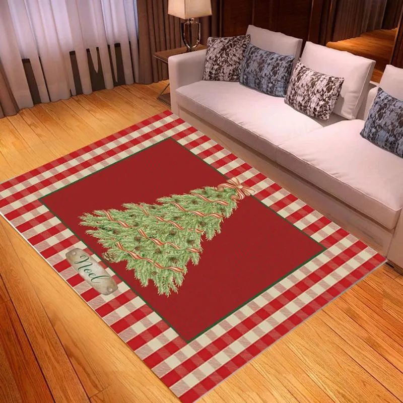 Tapis doux joyeux noël arbre paillassons intérieur décor à la maison cuisine tapis tapis de bain chambre salon étage année tapis