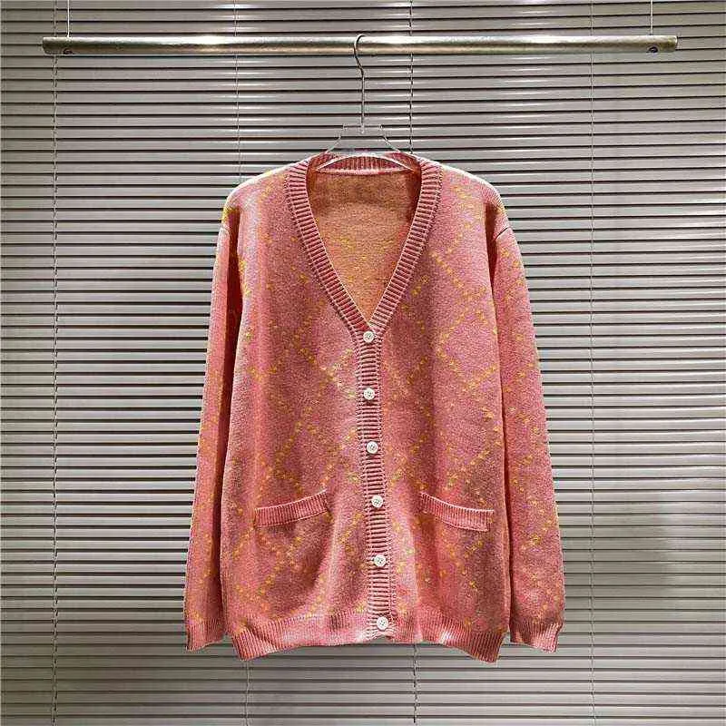 Maglione da donna lavorato a maglia cardigan lavorato a maglia classico lettera scollo a V cuore a maniche lunghe