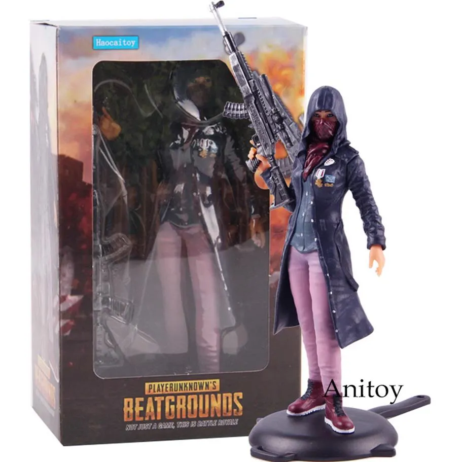 PUBG Playerunknow's Battlegrounds Game Battle Loyale Girl Faith Suit Ver PVC Haocaitoy Action Figure Toldible T258i