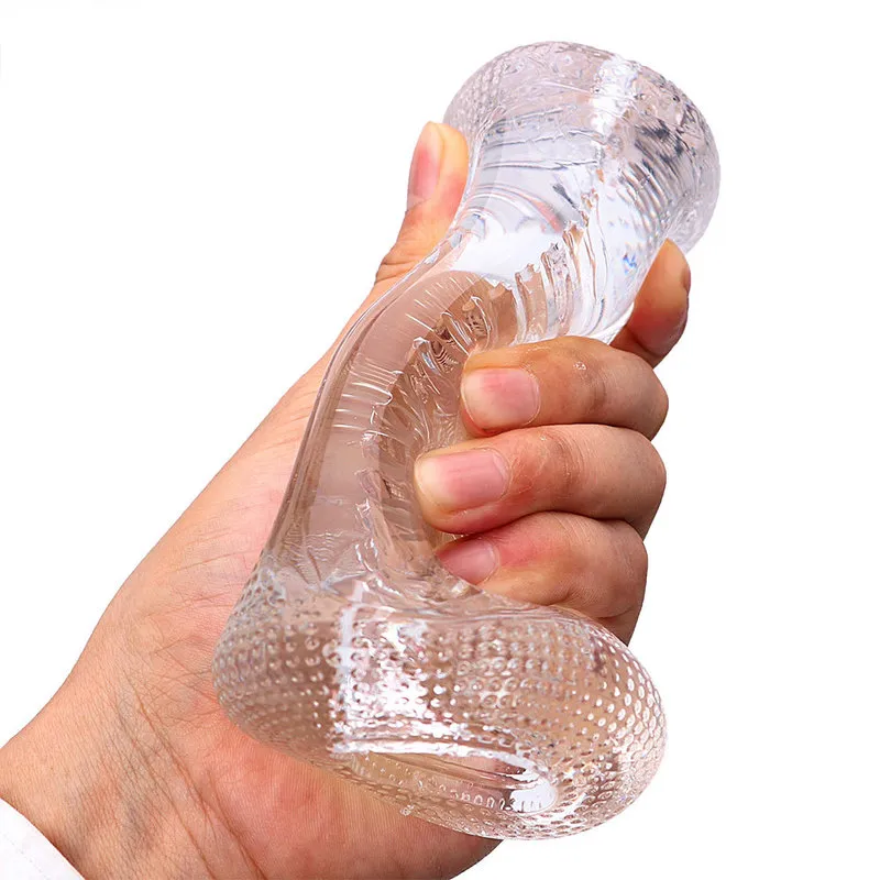 Masturbators 13cm Transparent l Sex Toy for Men 18 Plus Male Masturbator R 220823_voghion.com