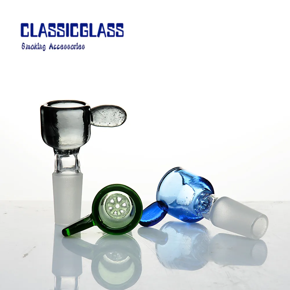 Sn￶flingas glassk￥l 22,5 mm ￶rth￥llare r￶kdiameter 14 18mm manligt klart glas bong vatten r￶r dab oljeriggar