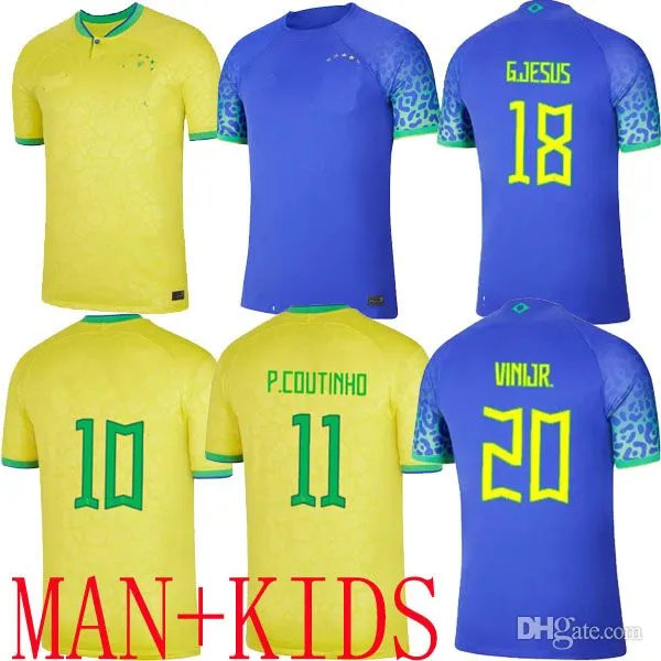 2022 2023 CAMISETA DE FUTBOL PAQUETA COUTINHO Brasils Fútbol Jersey