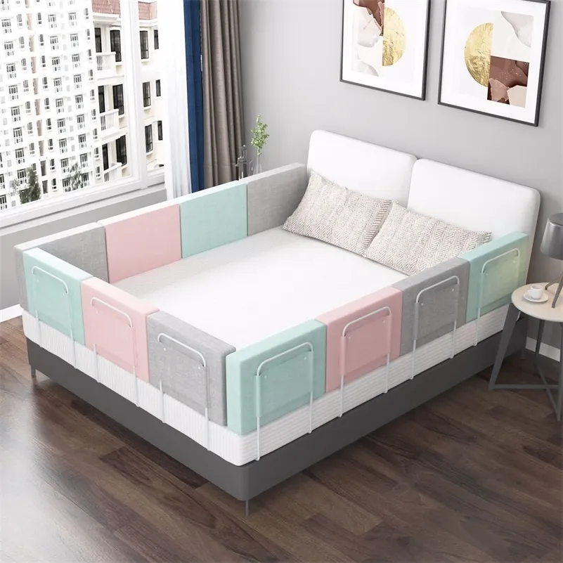 Adjustable Crib With Adjustable Rail Bumper For Babies Anti Collision ...