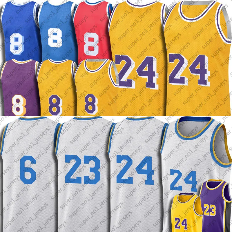 23 6 LBJ King Russell 0 Westbrook Jersey Basketbol Carmelo 7 Anthony 3 Davis Formalar Black Mamba Retro New City Üniforma 75. Yıldönümü N5gad1195gh