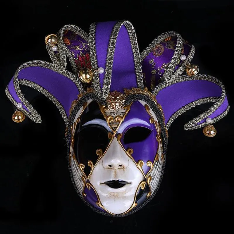 CaCaCook Venezianische Maske – Vollgesichtsmaske Aus Kunststoff Für Karneval, Halloween & Mottopartys