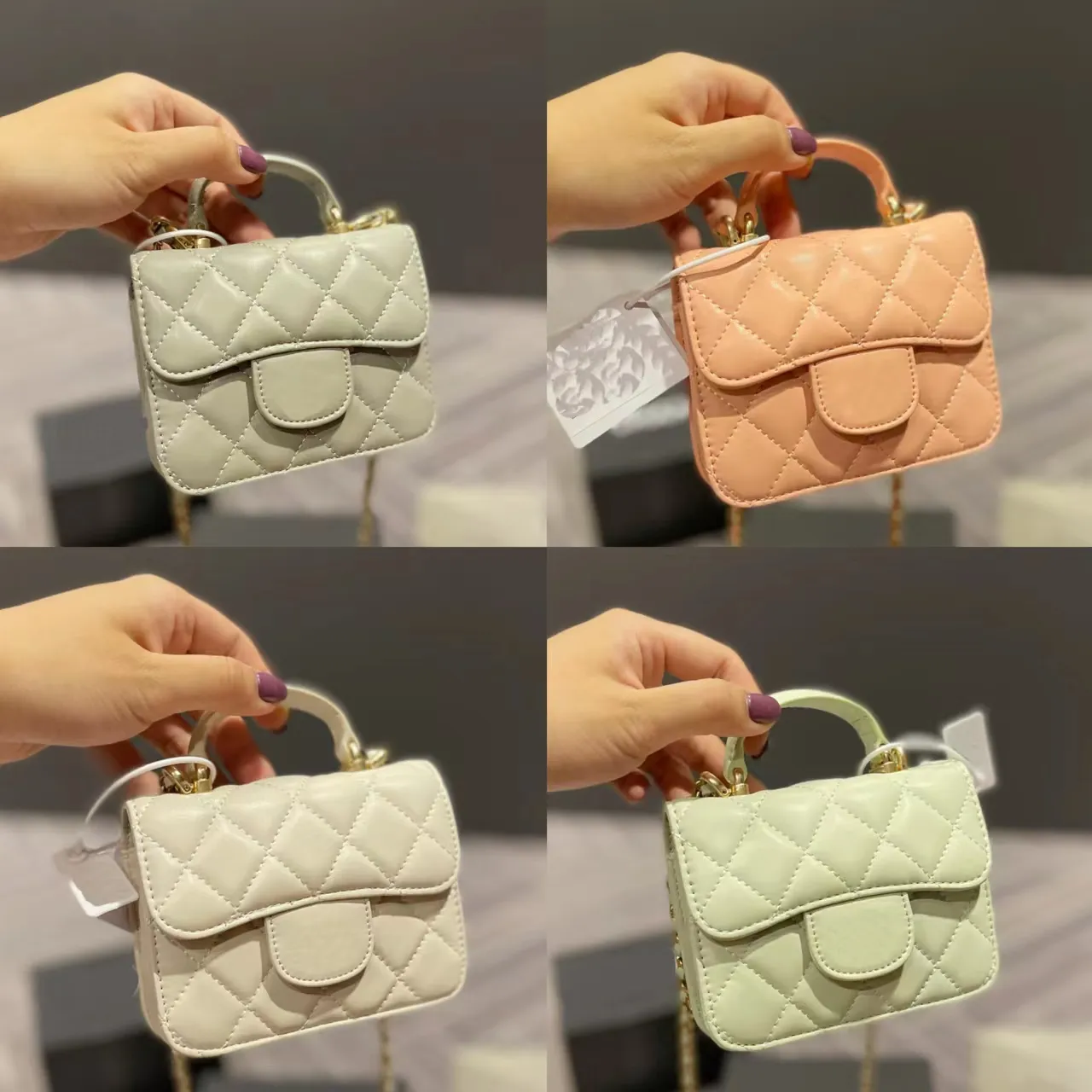 DHgate 2024 Top Quality Fashion Leather Women Bag Lady Designer Handbags Tote Crossbody Shoulder Wallet Purses 5 Colors Optional Mini Style Bags Luggage Accessories